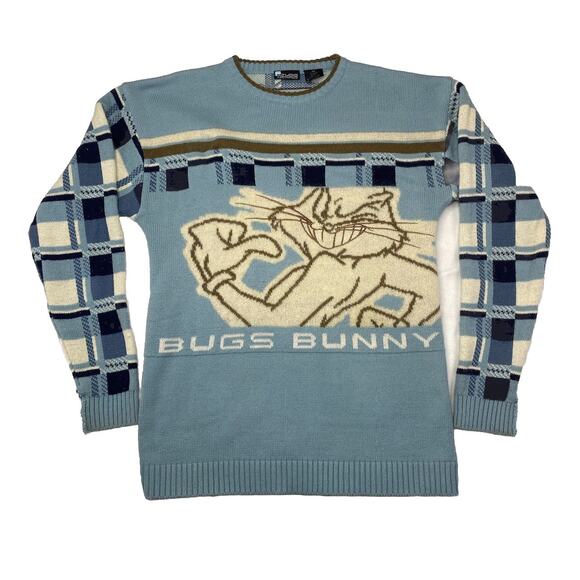 Vintage Studio By SouthPole Bugs Bunny Crew Neck Sweater Sz 2XL Y2K Looney Tunes - Picture 1 of 4